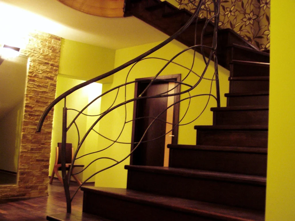 Decorative metal stairs