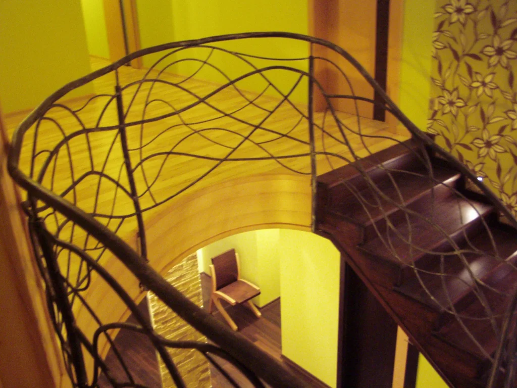 Decorative metal stairs
