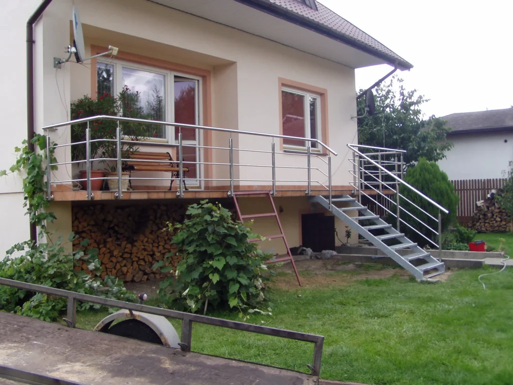 Metal stairs
