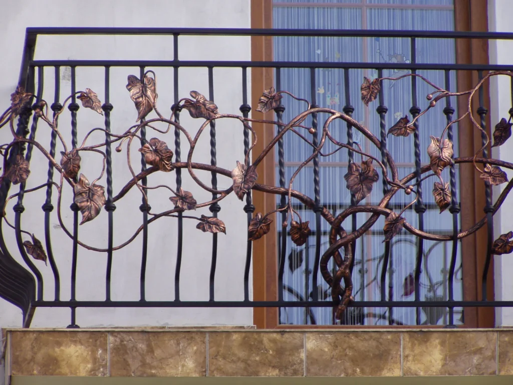 Decorative metal railings