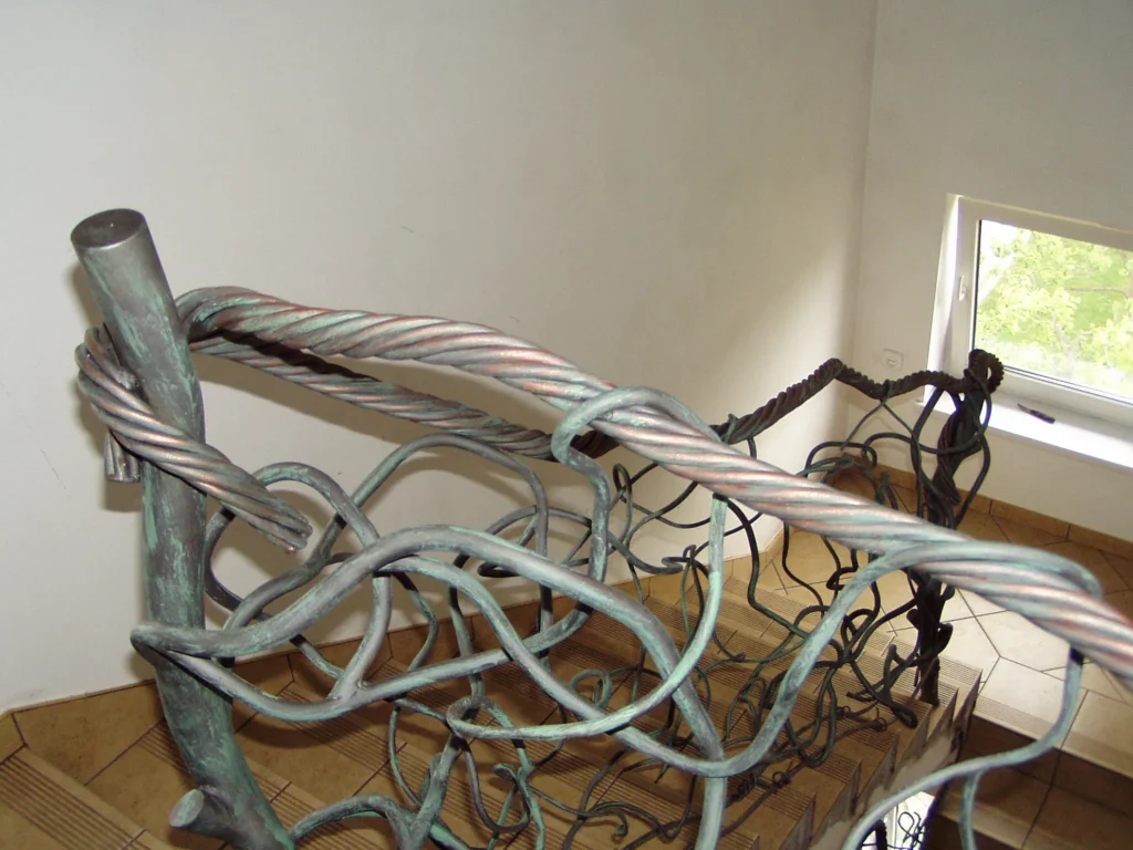 Decorative metal stairs
