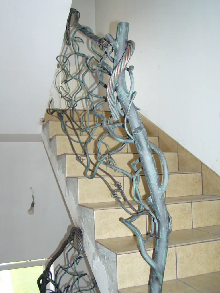 Decorative metal stairs