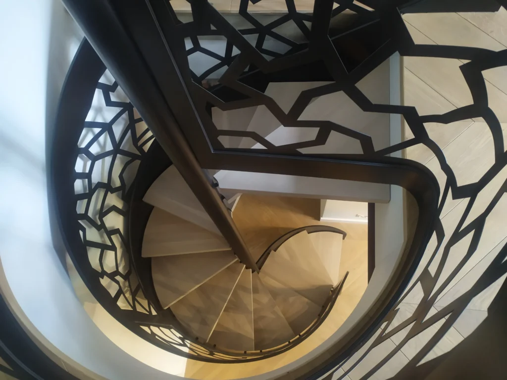 Metal & wood Stairs