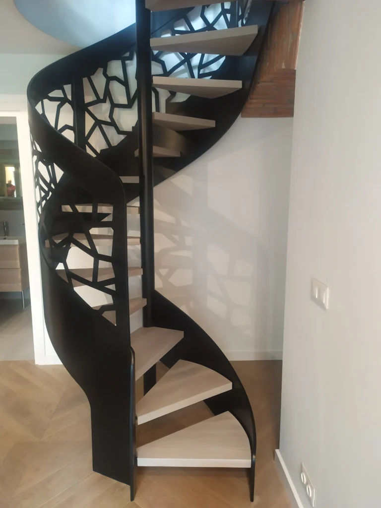 Metal & wood Stairs