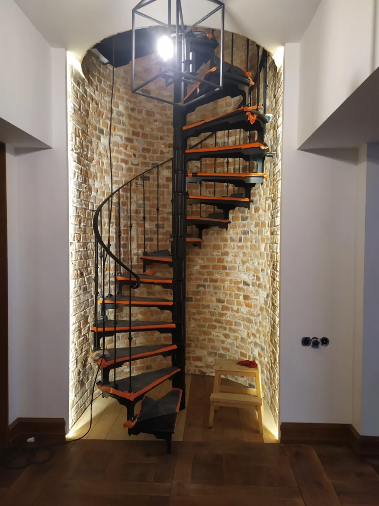 Steel stairs