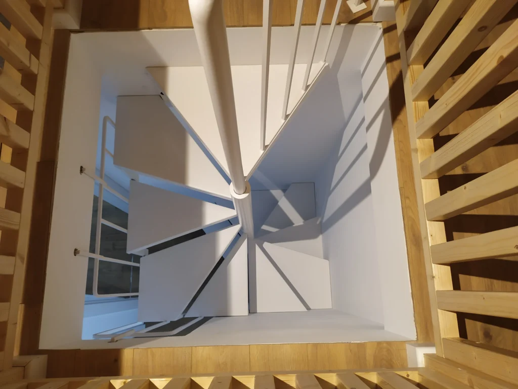 Metal stairs