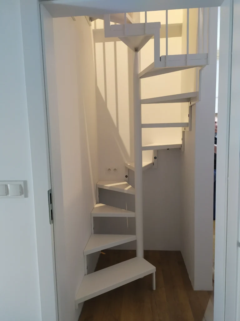 Steel stairs