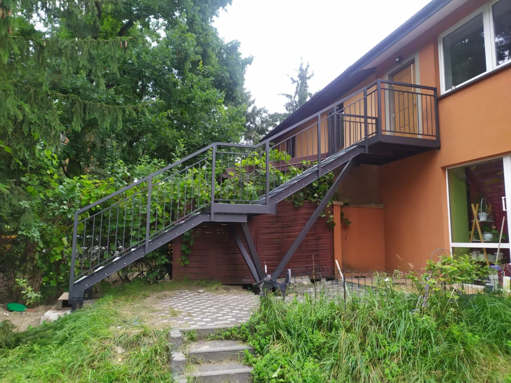Metal stairs