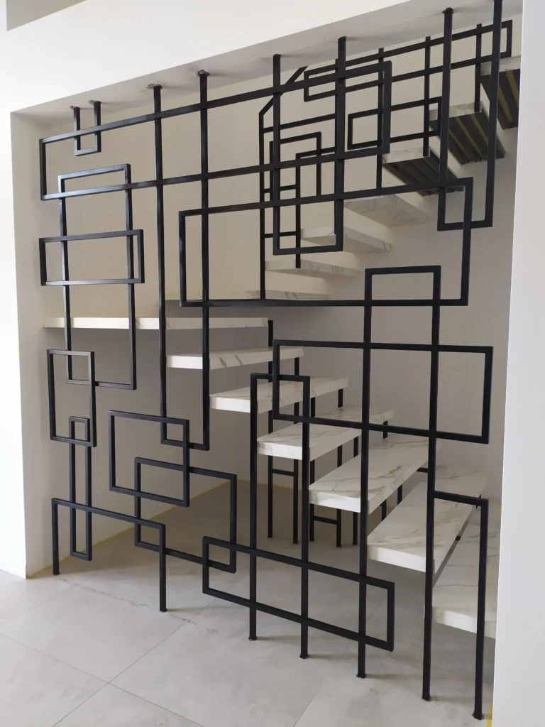 Floating shelf stairs