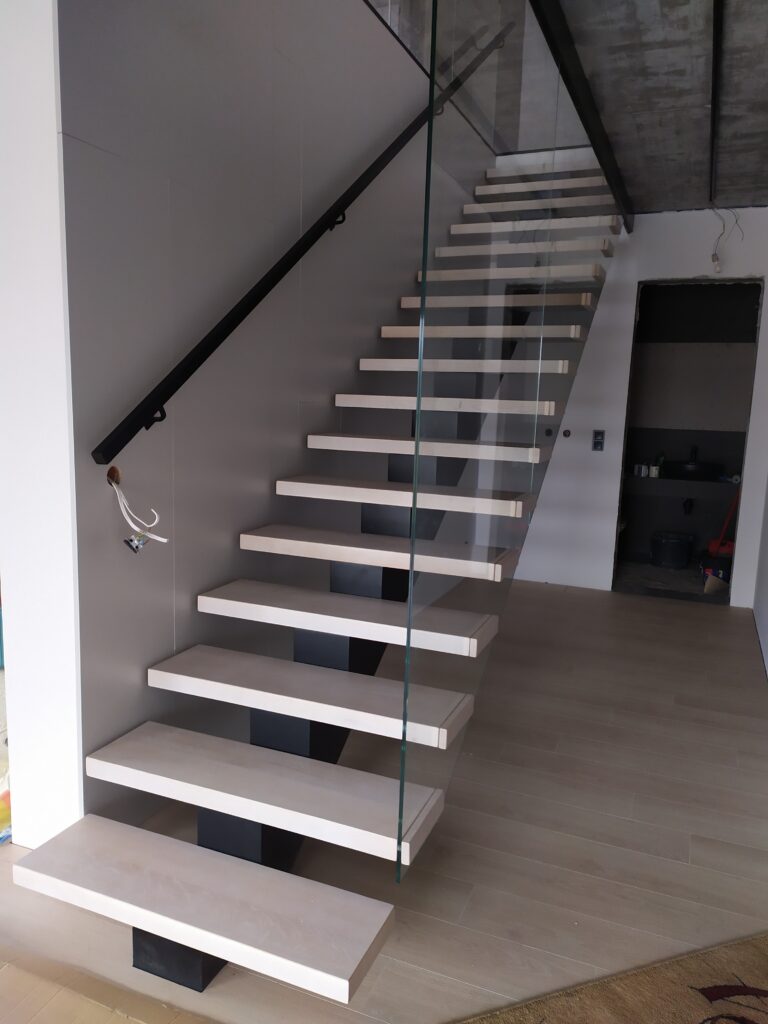 Open-riser stairs