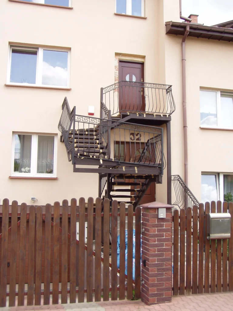 Steel stairs