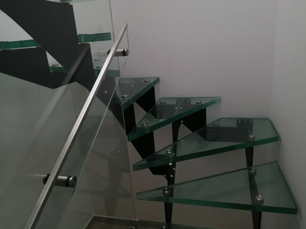 Glass stairs