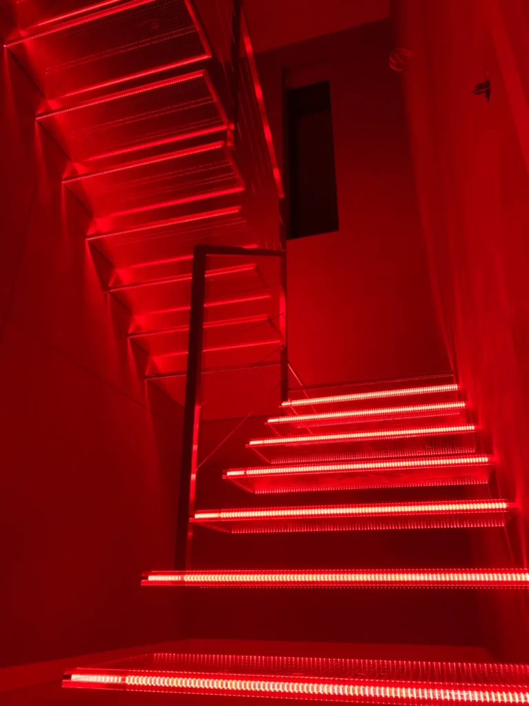 Glass stairs