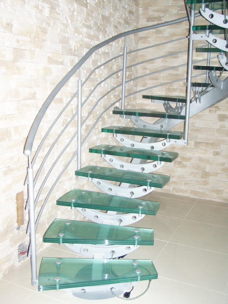 Open-riser stairs